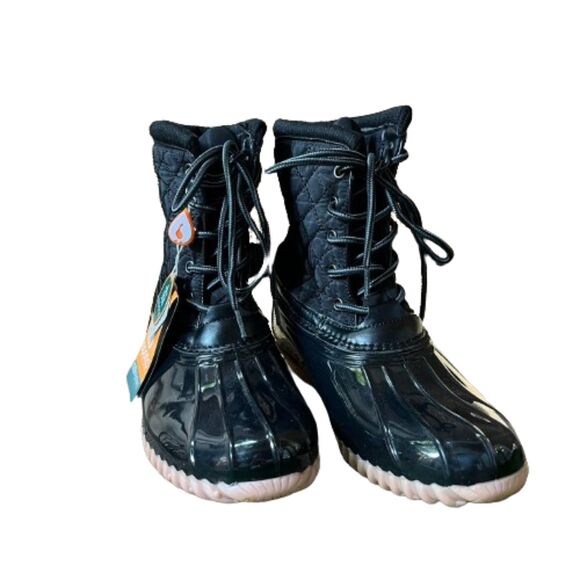 NWT! Sporto Womens Thermolite Lilia Waterproof Black Boots Size 7M - Picture 2 of 7